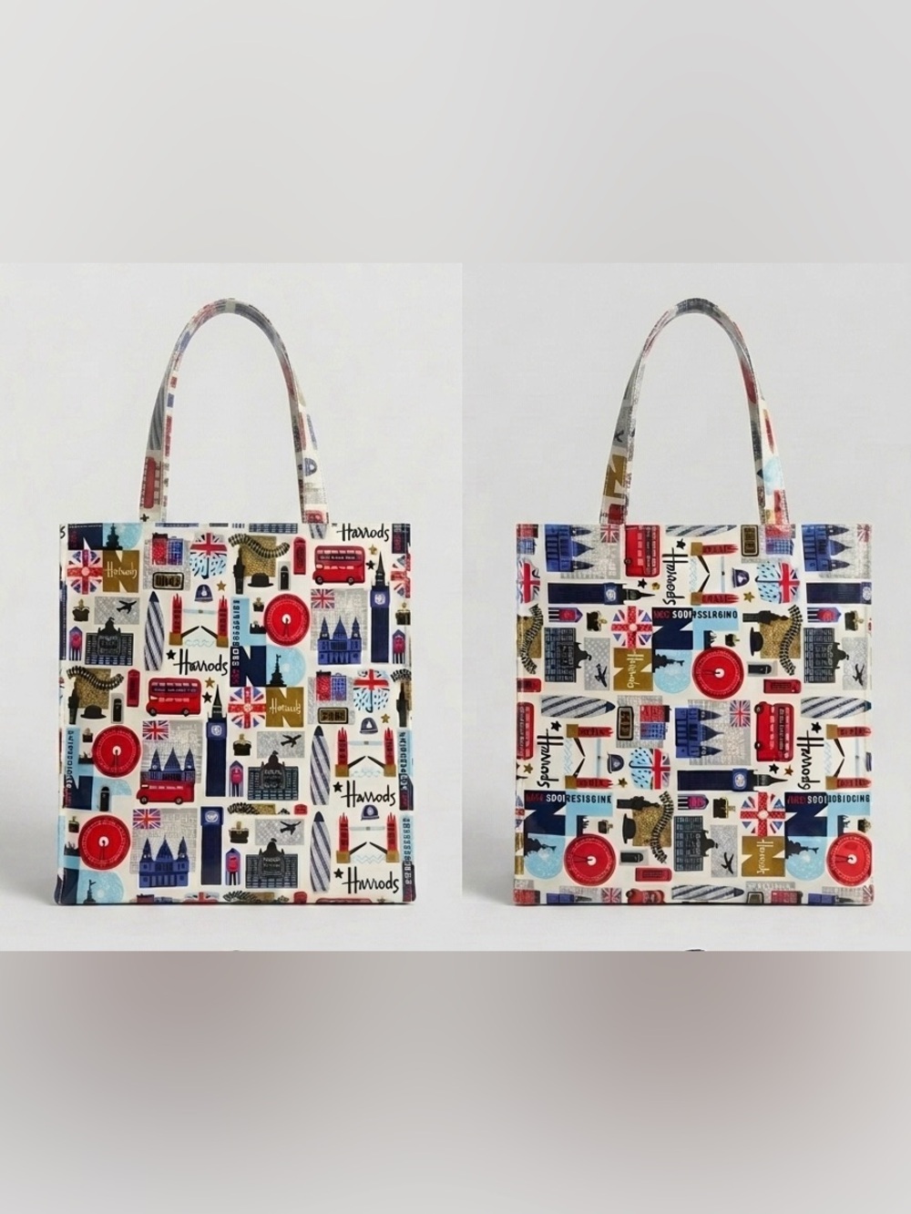 Harrods London Icon Coated Canvas Tote Bag - EUC/Unused - Picture 6 of 7